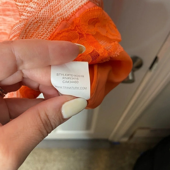 TRINA TURK Clementine Linen Blend Shift Dress Size 12 - Picture 7 of 8